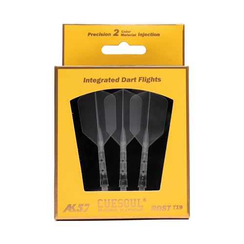 CUESOUL ROST T19 Integrated Dart Shaft and Flight Slim Shape M Size 28mm - color: Ice