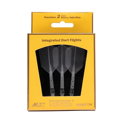 CUESOUL ROST T19 Integrated Dart Shaft and Flight Slim Shape M Size 28mm - color: Ice