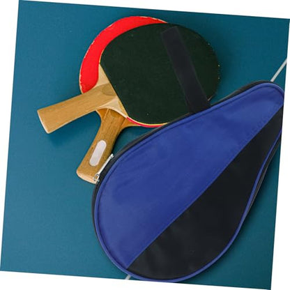 Happyyami Portable Table Tennis Paddle Cover Bag Durable Storage Case for Paddle Balls Compact Organizer for Players Use
