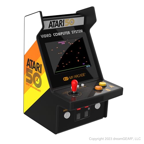 My Arcade Atari Micro Player Pro: 100 Arcade Games, 6.75" Portable Game, Retro Gaming Consoles - style: Atari