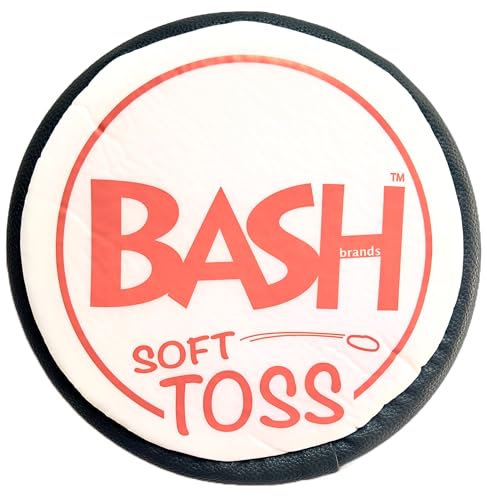 Bottle Bash Soft Toss - Soft Catch for Indoor or Outdoor Flying Disc Games - color: Orange White - Soft Disc