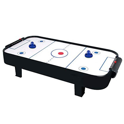 ONE250 Air Hockey Pushers and Red Air Hockey Pucks, Goal Handles Paddles Replacement Accessories for Game Tables (4 Striker, 4 Puck Pack) - color: Blue