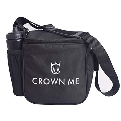 CROWN ME Disc Golf Starter Set,Disc Golf Set with 6 Discs, 1 Marker,1 Towel and Starter Disc Golf Bag Fairway Driver - color: Black