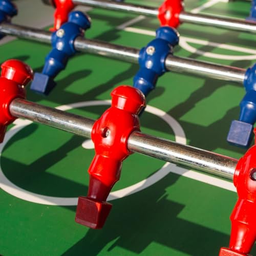 Marsrut 2PCS Foosball Replacement Players Set, Foosball Men, Soccer Player Set, Plastic Replacement Parts for Football Table, 2 Hexagon Nuts Included - color: Red