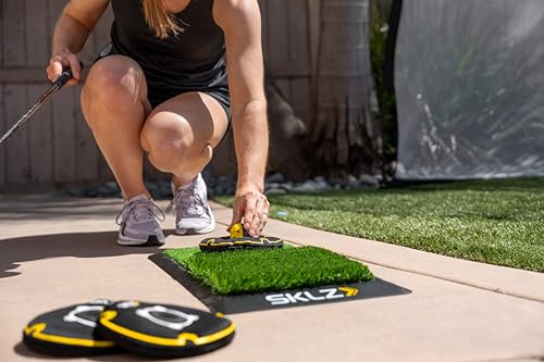 SKLZ Bunker Caddie Golf Training Aid: Perfect Your Bunker Shots with Precision & Style, 3 Discs Included