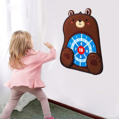Aymzbd Erasable Book Doodle Set, Target Boards, Indoor Outdoor Games, Birthday Gifts for Boy Girls Painting Toys Toss Game, Bear - color: Bear