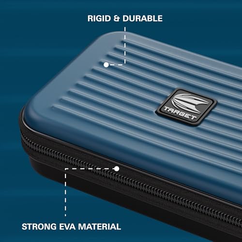 Target Darts Takoma XL Darts Wallet Case, Black – Holds 6 Darts, Protective EVA Holder with Double Zip Lock Pouches – Professional Dart Accessories - color: Black
