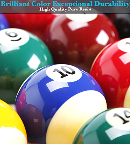 JAPER BEES Billiard Ball/Pool Ball Set Complete 16balls 2-1/4" Regulation Size&Weight Resin Ball - style: Deluxe Superior