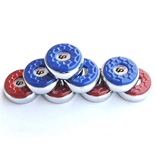 Shuffleboard Pucks,(Dia.53mm 2-1/8'') Mini Shuffleboard Pucks Set, Shuffleboard Pucks Equipment for Family Fun Home Game - color: Red&Blue