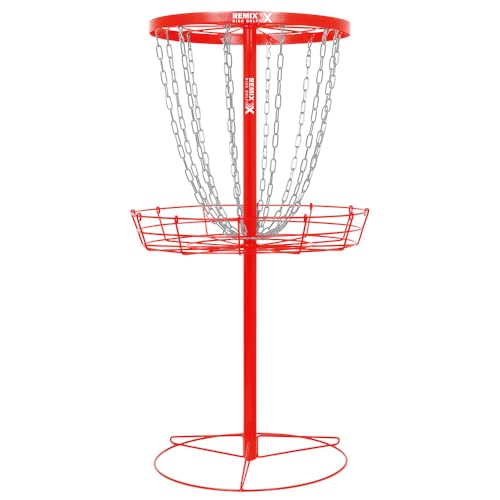 Remix Deluxe Practice Basket for Disc Golf - Choose Your Color and Style - color: Red
