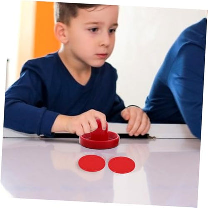 BESPORTBLE Tabletop Air Hockey Set Pucks Portable Mini Ice Hockey Game Accessories for Boys and Girls and Adults Complete 1 Set for Home Entertainment