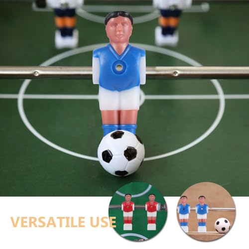 Toddmomy 12Pcs Foosball Players Replacement Set Table Soccer Men Rod Parts for Family Game Room Entertainment and Office Fun