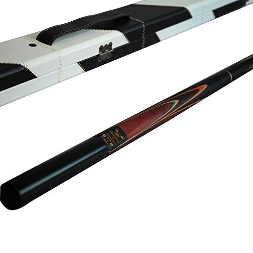 57" 3/4 Jointed Billiard/Pool/Snooker Cue Set 5 Face-Spliced Ash Shaft with A Leather Cue Case - color: SK05