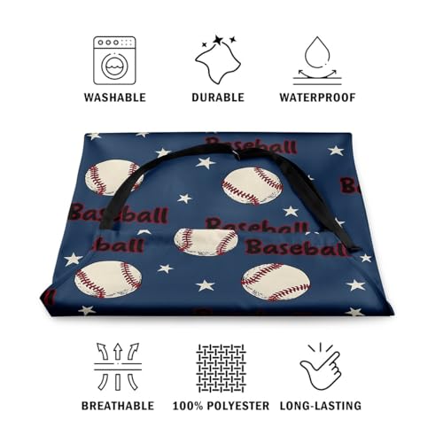 Manfei Ball Sports Kids Kitchen Apron - color: Dark Blue White