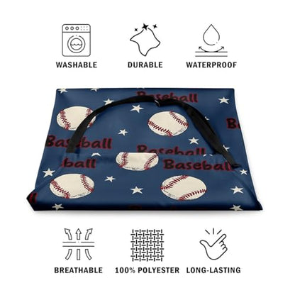 Manfei Ball Sports Kids Kitchen Apron - color: Dark Blue White