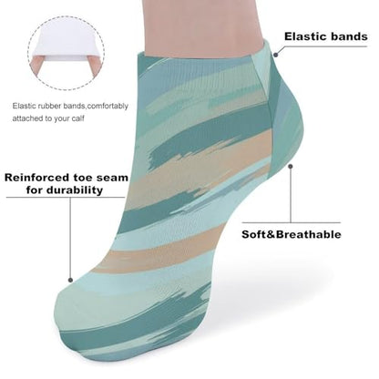 5 Pairs Women’s Low Cut Ankle Socks, Soft Athletic No Show for Running Yoga Daily Wear - color: Picture (2)