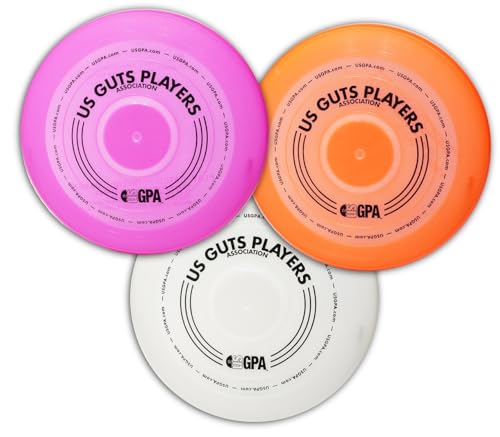 Wham-O 3 Pack Guts Pro Model 15, Frisbees for Guts Game, Includes Glow-in-The-Dark