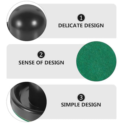 Air Hockey Pucks and Pushers Replacement for Game Tables Smooth Sliding Black Pushers with Black Pucks and Felt Covers Hockey Parts for Home Leisure Sports