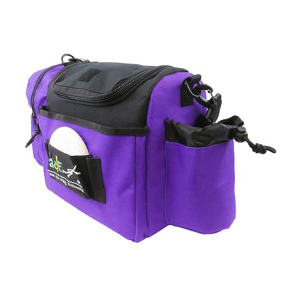 Fade Crunch Disc Golf Bag – Compact, Durable, and Lightweight Disc Storage (Purple)