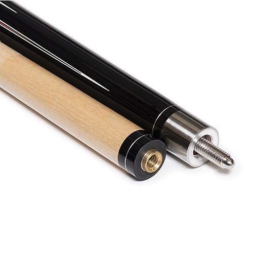 OKKO B-Series Professional Pool Billiard Cue Stick 58”, 13 mm Tip, w/Canadian Maple Shaft (18-21 oz) Hard Round Case & Accessories - style: B-4 (21 oz)