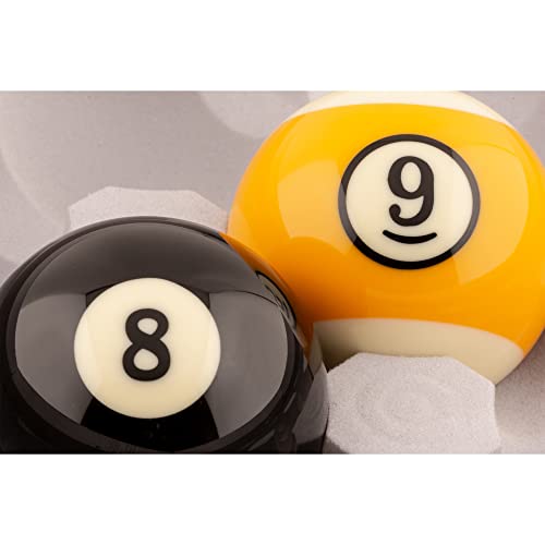 Imperial 6 Ounce 2.25 inch Cast Resin Deluxe Regulation Billiard Pool Ball Set