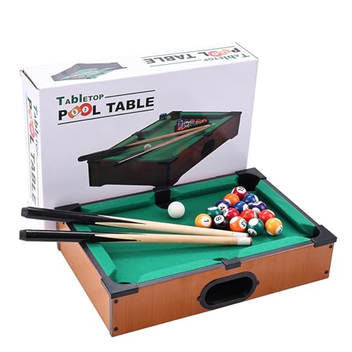 Mini Pool Table Toy – Portable Billiards Game Table for Kids & Adults, Desktop Billiard with Balls & Sticks, Family Game Night Gift for Boys Girls - color: Style B