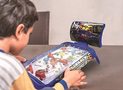 LEXiBOOK Nintendo Mario Kart Table Electronic Pinball, Action and Reflex Game for Children and familiy, LCD Screen, Light and Sound Effects, Blue/red, JG610NI - style: Super Mario