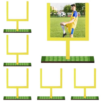 6 Pcs Football Goal Post Centerpieces, for Football Theme Party, Sports Events, Tabletop Decor, Party Decorations