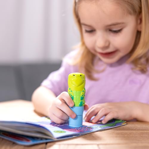 Melissa & Doug Sticker Wow!™ 24-Page Activity Pad and Sticker Stamper, 300 Stickers, Arts and Crafts Fidget Toy Collectible Character – Sea Turtle - for Kids Ages 3+ - FSC Certified - color: Sea Turtle, size: Single