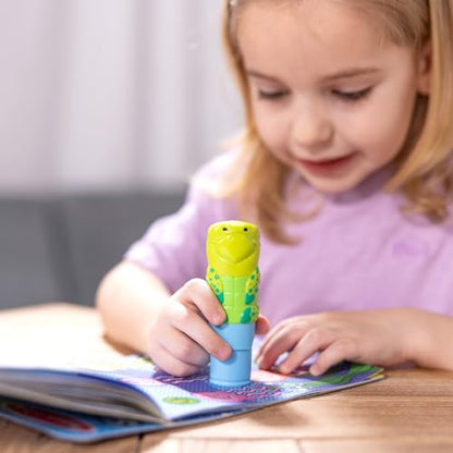 Melissa & Doug Sticker Wow!™ 24-Page Activity Pad and Sticker Stamper, 300 Stickers, Arts and Crafts Fidget Toy Collectible Character – Sea Turtle - for Kids Ages 3+ - FSC Certified - color: Sea Turtle, size: Single