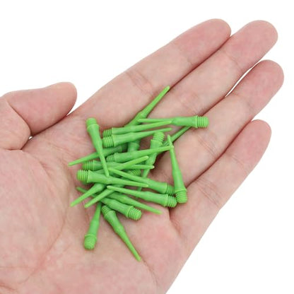 PATIKIL Plastic Dart Tips 2BA Thread, Soft Dart Tip Replacement Dart Accessories - color: Green