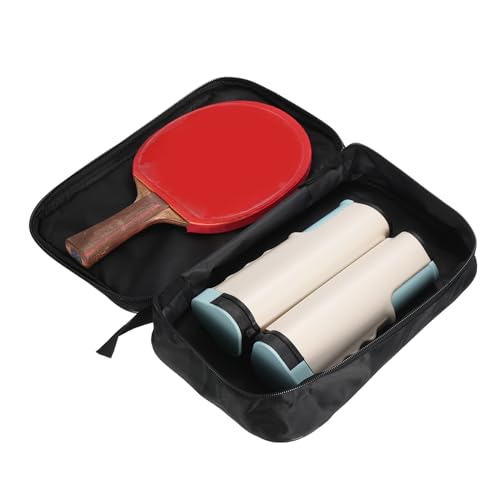 M METERXITY Ping Pong Paddle Cover - Table Tennis Racket Case Bag Containers Apply to Storage Organize (11 x 7 -Inch, Black)