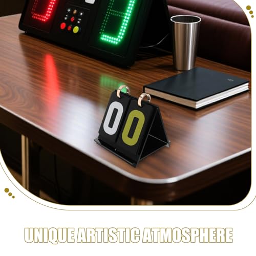 Portable Card Game Score Keeper with Manual Flip 2-Digit Display, Plastic Scoring Tool Featuring Precise Scoring and Smooth Flipping Mechanism for Tabletop Competitions and Gaming