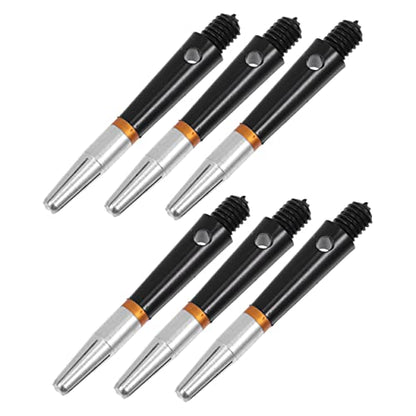 Holibanna 6Pcs Portable Aluminum Shaft Accessories Lightweight Replaceable Rods for Enhanced Dart Gaming Experience Standard Threading for Easy Installation