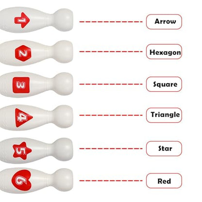 Kids Bowling Set - Outdoor Activity Gear, Vibrant Excitement Station, Reliable Administrative Utility Station, Performance Wrap Tool | for Professional Daily Game Requirement Needs Party Task - color: White