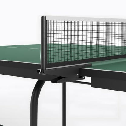 Zevemomo Table Tennis Table, Foldable Ping Pong Tables w/ 2 Paddles 3 Balls - color: Green