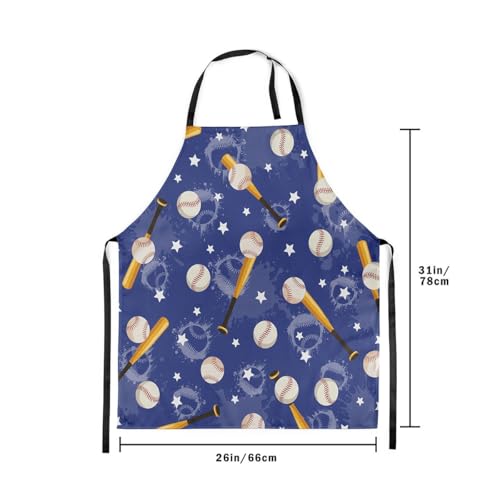 Manfei Volleyball Kids Kitchen Apron - color: Chic Blue
