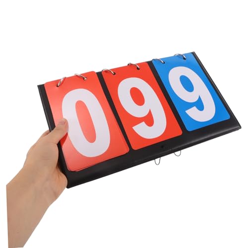 Portable Tabletop Scoreboard Flipper PVC Sports Score Keeper for Basketball Volleyball Table Tennis Billiards Lightweight with Easy Flip Design