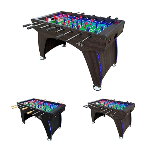 KICK Lumen 55" Tournament Foosball Table – Professional Competition Game Table - color: Brown
