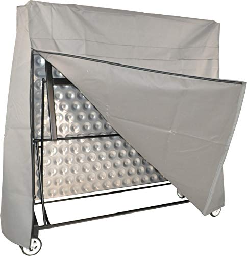 KETTLER Heavy-Duty Select Weatherproof Indoor/Outdoor Table Tennis Table Cover, Grey (7033-100)