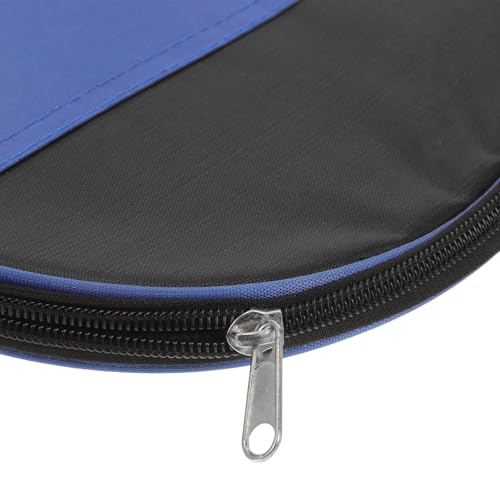 POPETPOP Table Tennis Paddle Bag with Sturdy Gourd Shape, Blue Portable Storage Case for Paddle and Balls, Reusable Organizing Bag for Casual Activities and Outdoor Use