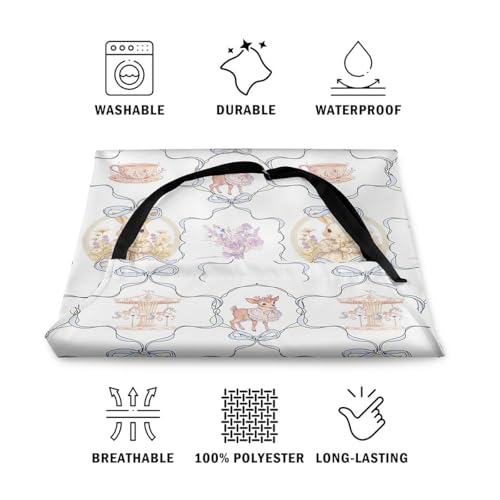 Castle Fairy Cute Rabbit Deer Kitchen Apron - color: Bow Rabbit