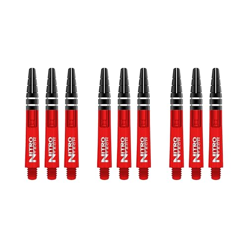 RED Dragon Nitrotech Short Stems - 3 Sets per Pack (9 Stems in Total) - color: Red