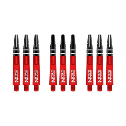 RED Dragon Nitrotech Short Stems - 3 Sets per Pack (9 Stems in Total) - color: Red