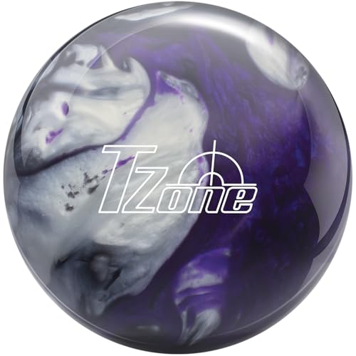 Brunswick T Zone Bowling Ball - color: Black/Purple/Silver, size: 11lbs