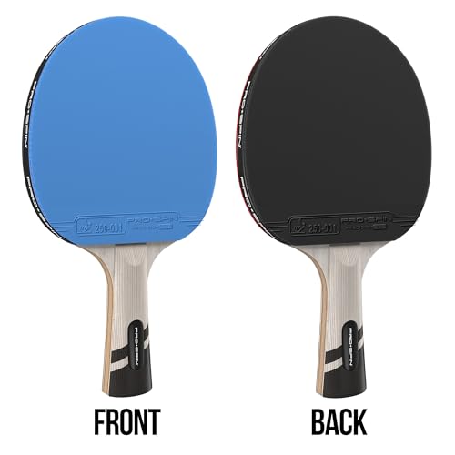 PRO-SPIN Ping Pong Paddles – ITTF Approved Professional Table Tennis Rackets with Carbon Fiber for Superior Control | 7-Ply Blade, Premium Rubber, 2.0mm Sponge - color: 2-Pack | Blue
