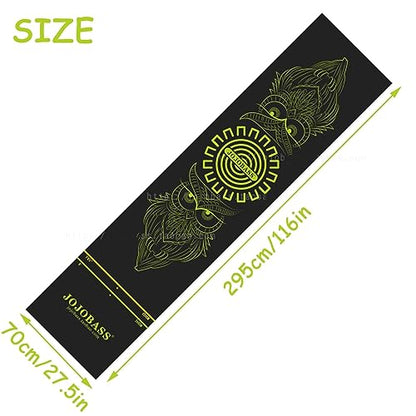 OVARIA Rubber Dart Mat - Professional Dart Floor Carpet, 116 X 27.5in 3 Distance with Throwing Lines, Non-Slip Design for Home Pub Club