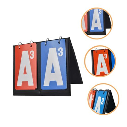 Toddmomy Portable Flip Scoreboard for Basketball Soccer Sports Scorekeeper Tabletop
