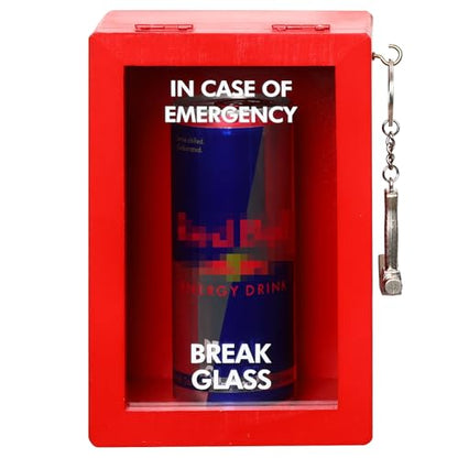 Funny Emergency Box w/Hammer (Large), Break in Case of Emergency Box, Personalized Unique Gifts for Men Women, Office Desk Decor, Random Things, White Elephant Gift for Friend Coworker Family - style: Large Emergency Box