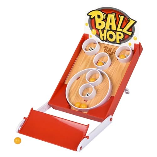 Curious Minds Busy Bags Mini Arcade Ball Toss Tabletop Sports Game - Launch Balls into Score